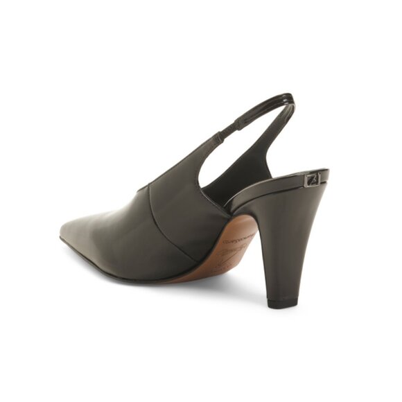 FRANCO SARTO Black Sorrento Slingback Heels - Picture 2 of 2
